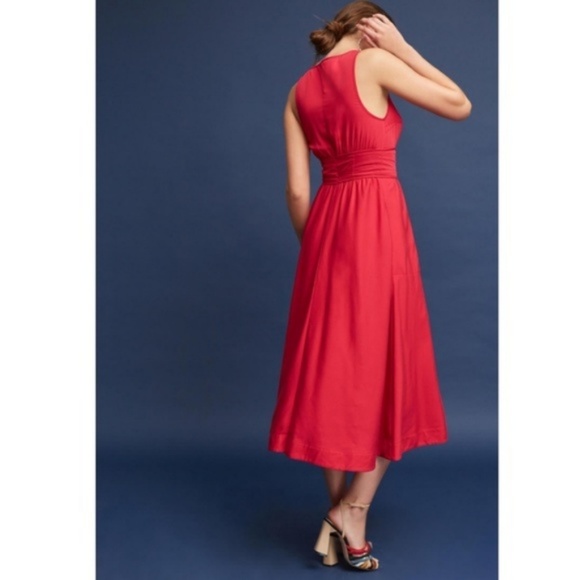 Anthropologie Corseted Midi Dress - Picture 2 of 8